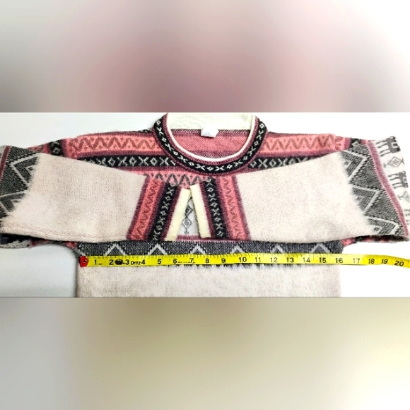 Andino Artisans Alpaca Wool Sweater Women's Sz 10 Crew Neck V-3 - Picture 4 of 11